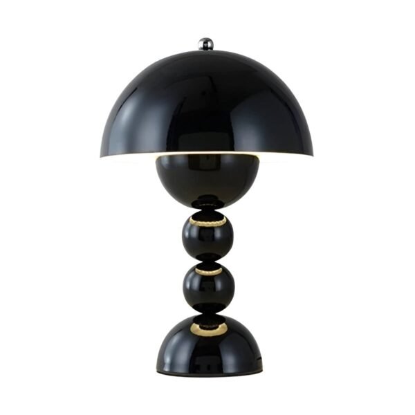 Lampa stołowa w stylu skandynawskim - FloraGlow – Czarny