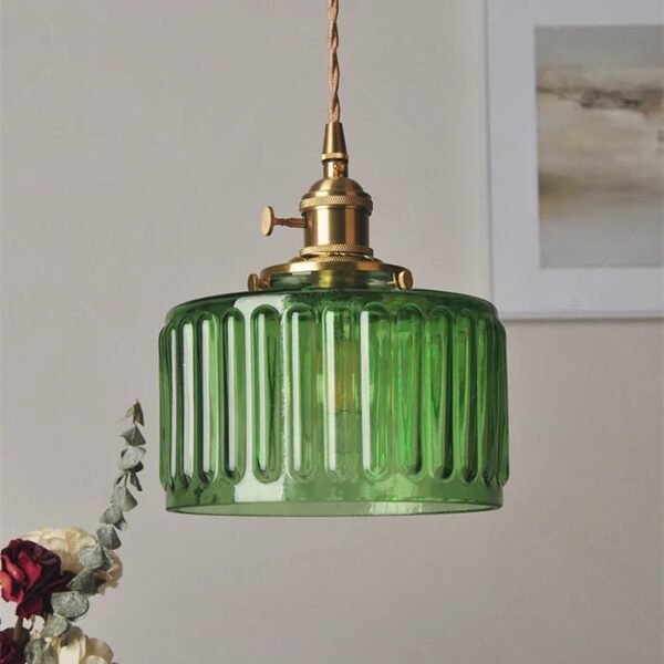 Vintage Kryształowa Lampa Wisząca - Celeste – Zielony