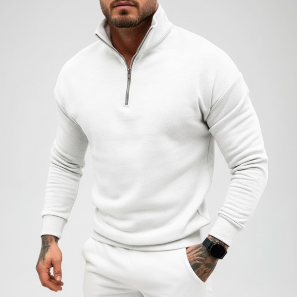 Wygodny sweter - Michael – Biały