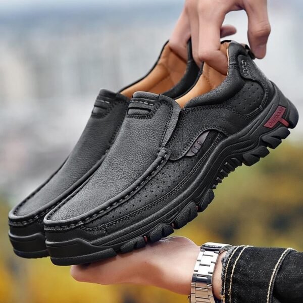 Orthopedyczne męskie buty trekkingowe – Erik – Czarny