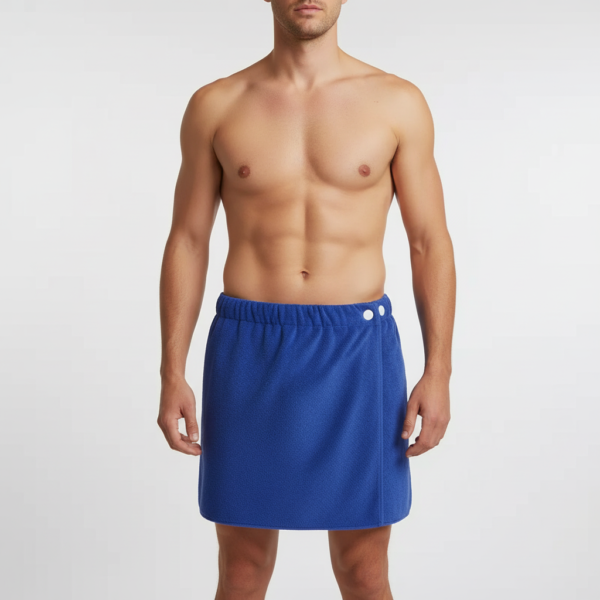 Handtuch-Shorts - LoungeTowel – Niebieski