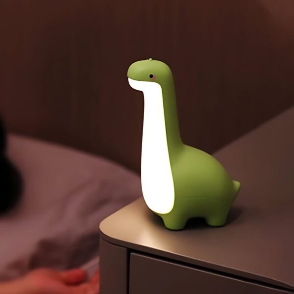 Lampka nocna LED Dinosaurus na spokojne noce - RexGlow – Zielony